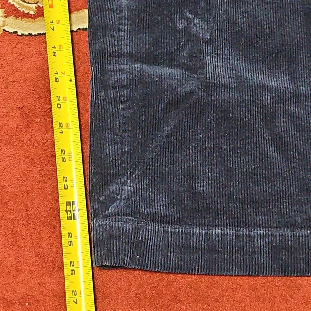 Polo Ralph Lauren Navy Blue Corduroy Pants Classic Fit Mens 50B x 30